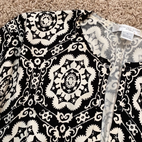 August Silk patterned cardigan - Picture 2 of 6